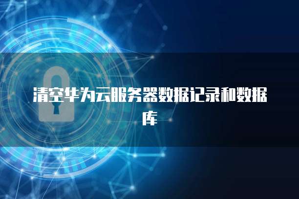 清空华为云服务器数据记录和数据库