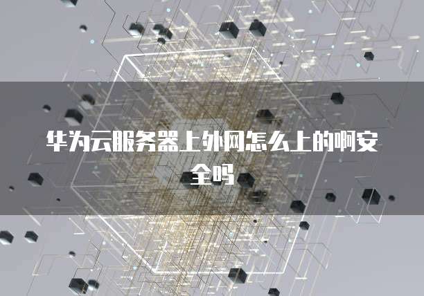 华为云服务器上外网怎么上的啊安全吗