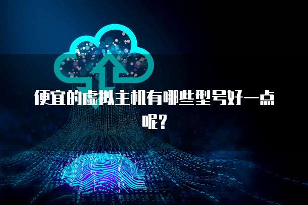 便宜的虚拟主机有哪些型号好一点呢？
