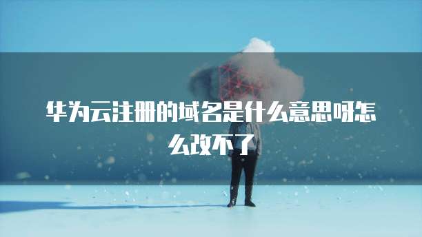 华为云注册的域名是什么意思呀怎么改不了