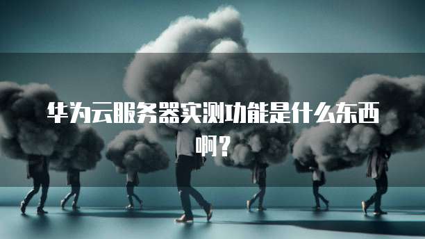 华为云服务器实测功能是什么东西啊？