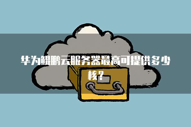华为鲲鹏云服务器最高可提供多少核？