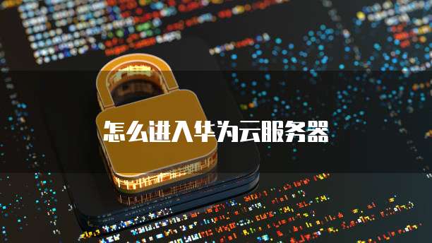 怎么进入华为云服务器