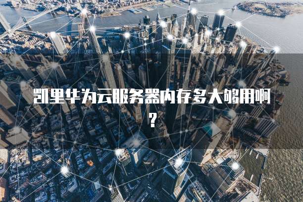 凯里华为云服务器内存多大够用啊？