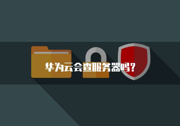 华为云会查服务器吗？