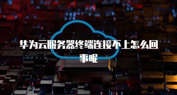 华为云服务器终端连接不上怎么回事呢