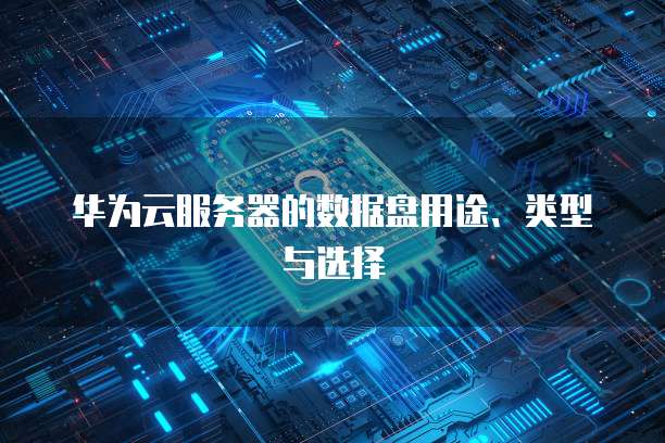 华为云服务器的数据盘用途、类型与选择