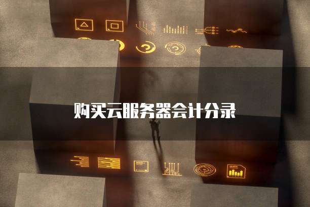 购买云服务器会计分录