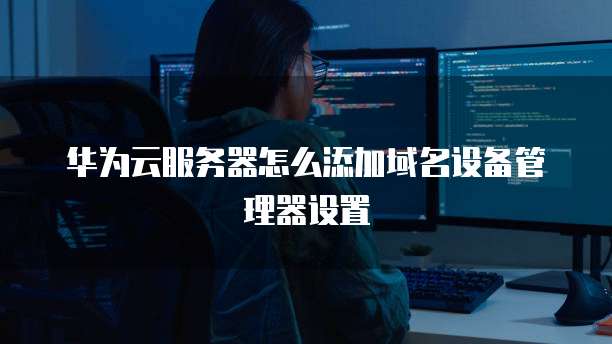 华为云服务器怎么添加域名设备管理器设置