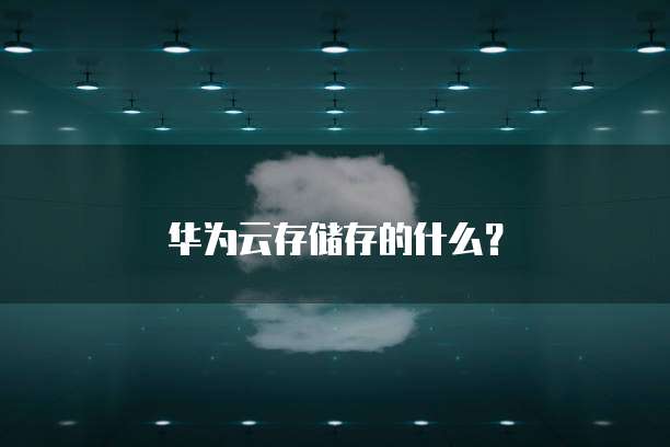 华为云存储存的什么？