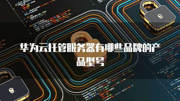 华为云托管服务器有哪些品牌的产品型号