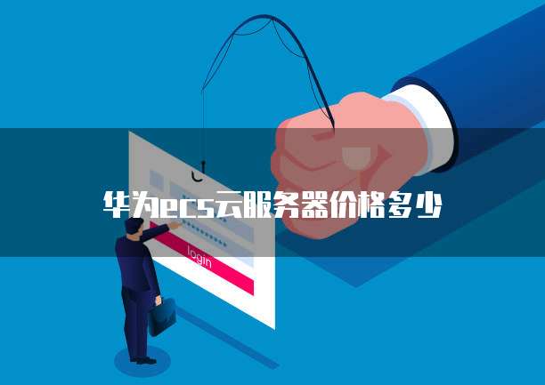 华为ecs云服务器价格多少
