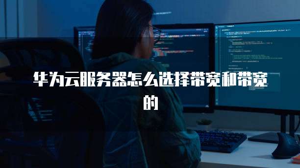 华为云服务器怎么选择带宽和带宽的