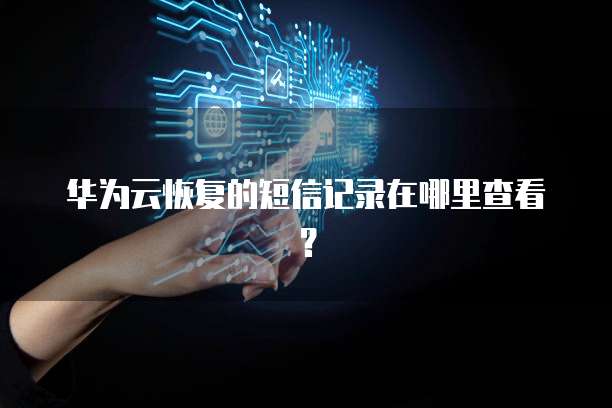 华为云恢复的短信记录在哪里查看？
