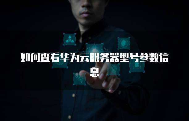 如何查看华为云服务器型号参数信息