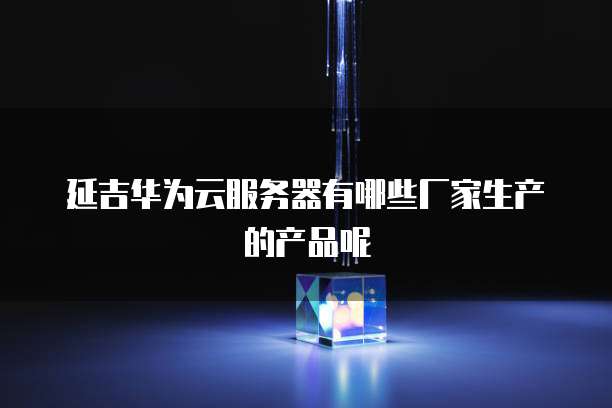 延吉华为云服务器有哪些厂家生产的产品呢