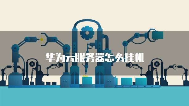 华为云服务器怎么挂机