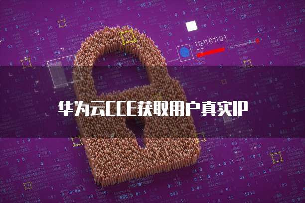 华为云CCE获取用户真实IP