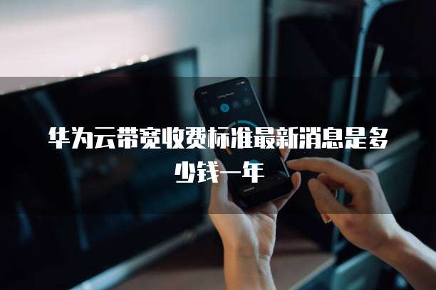 华为云带宽收费标准最新消息是多少钱一年