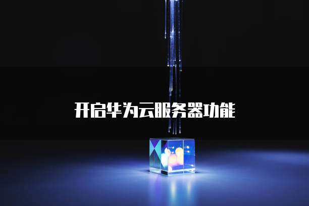开启华为云服务器功能