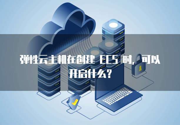 弹性云主机在创建 ECS 时，可以开启什么？