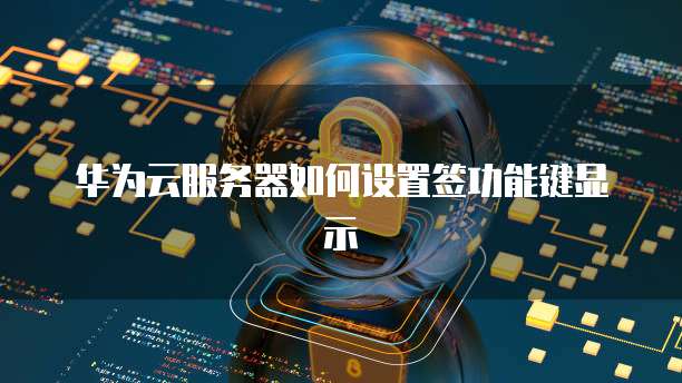 华为云服务器如何设置签功能键显示