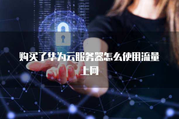 购买了华为云服务器怎么使用流量上网