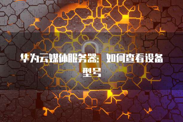 华为云媒体服务器：如何查看设备型号