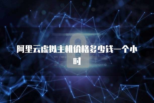 阿里云虚拟主机价格多少钱一个小时