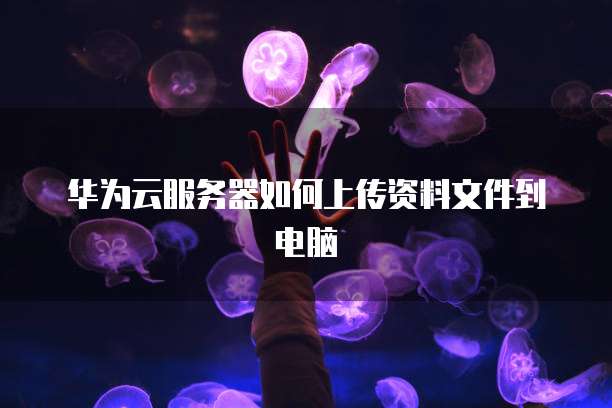 华为云服务器如何上传资料文件到电脑