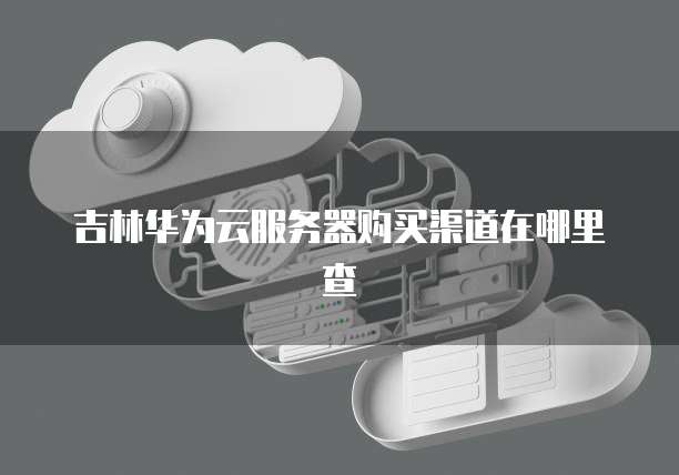吉林华为云服务器购买渠道在哪里查