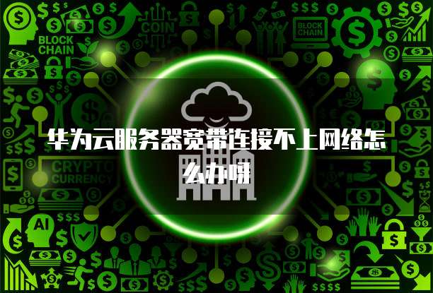 华为云服务器宽带连接不上网络怎么办呀