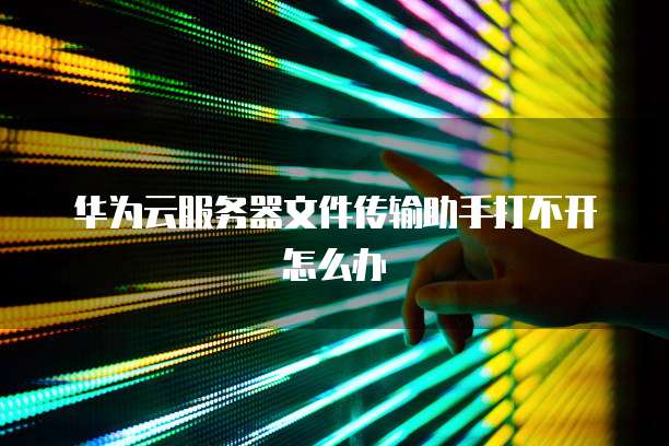 华为云服务器文件传输助手打不开怎么办