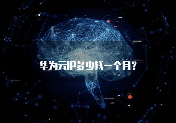 华为云IP多少钱一个月？