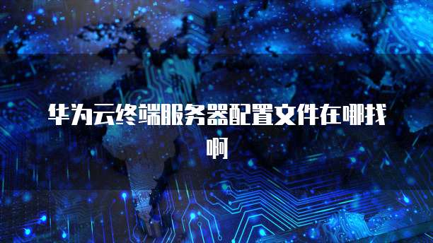 华为云终端服务器配置文件在哪找啊
