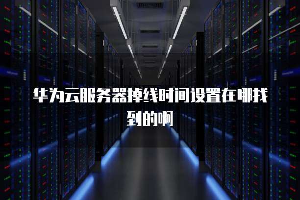 华为云服务器掉线时间设置在哪找到的啊