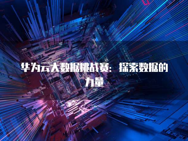 华为云大数据挑战赛：探索数据的力量