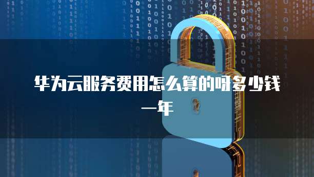 华为云服务费用怎么算的呀多少钱一年