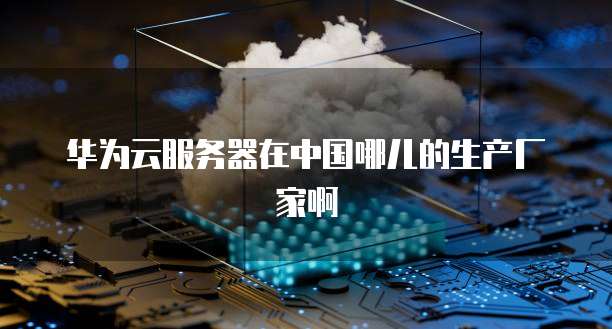 华为云服务器在中国哪儿的生产厂家啊