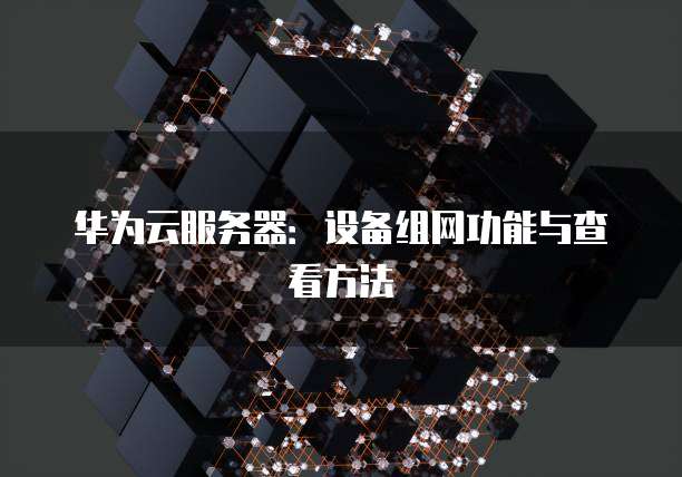 华为云服务器：设备组网功能与查看方法