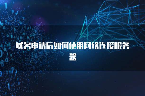 域名申请后如何使用网络连接服务器