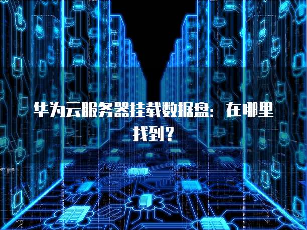 华为云服务器挂载数据盘：在哪里找到？