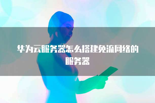 华为云服务器怎么搭建免流网络的服务器