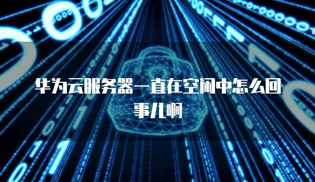 华为云服务器一直在空闲中怎么回事儿啊