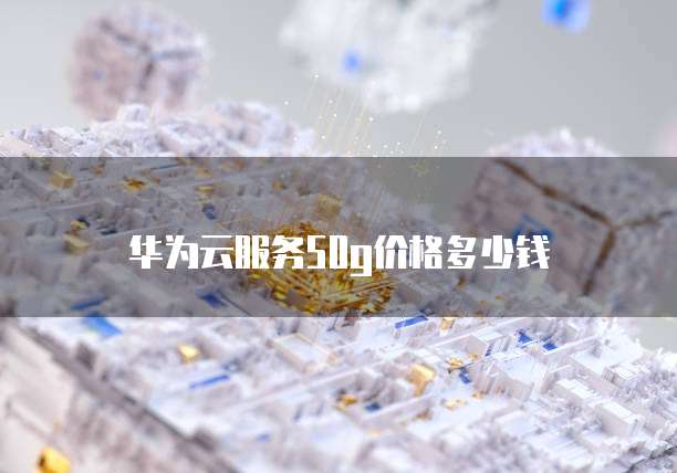 华为云服务50g价格多少钱