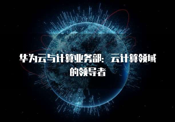 华为云与计算业务部：云计算领域的领导者
