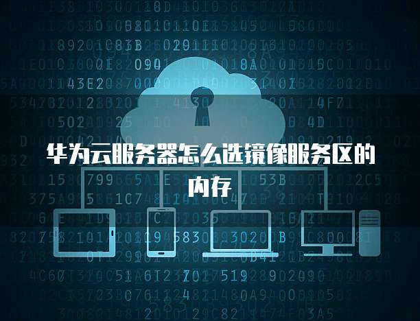 华为云服务器怎么选镜像服务区的内存