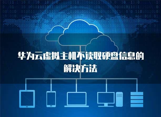 华为云虚拟主机不读取硬盘信息的解决方法
