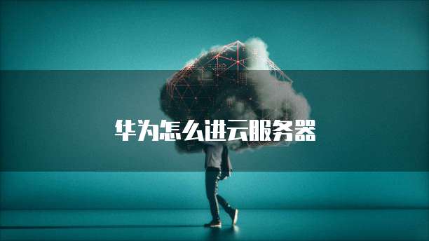 华为怎么进云服务器