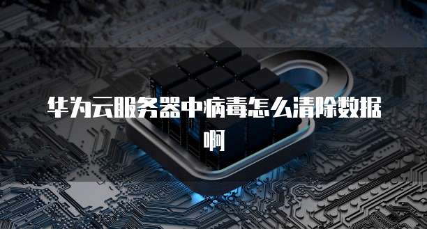 华为云服务器中病毒怎么清除数据啊